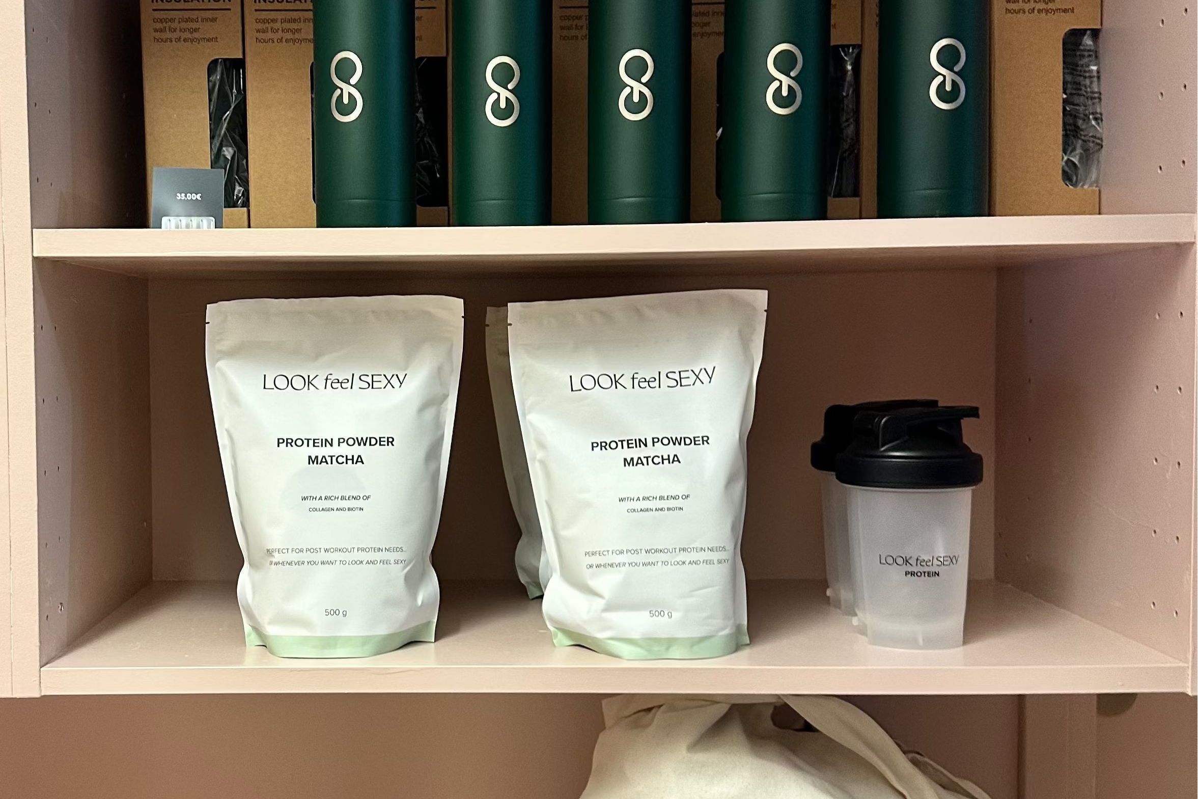 protein powder sold in studio